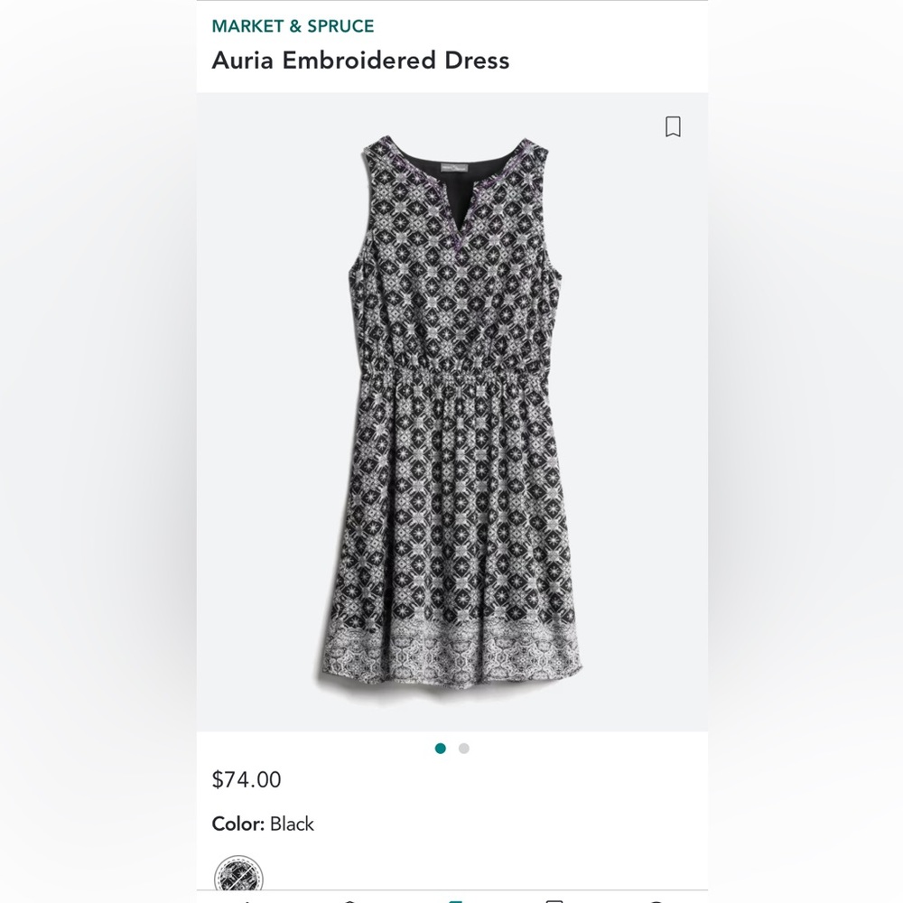Market and Spruce Auria Embroidered Dress
